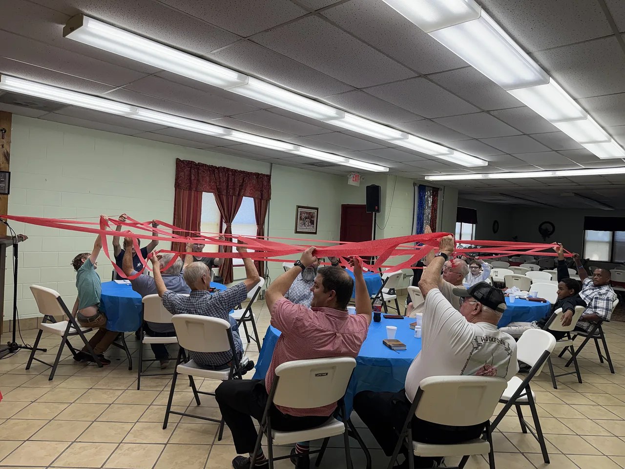 A fellowship activity at Grace Baptist Church